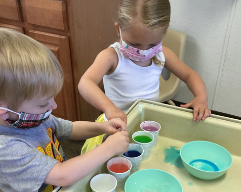 Pandas mixing colors - Your Child’s Health and Safety Is Always A Priority